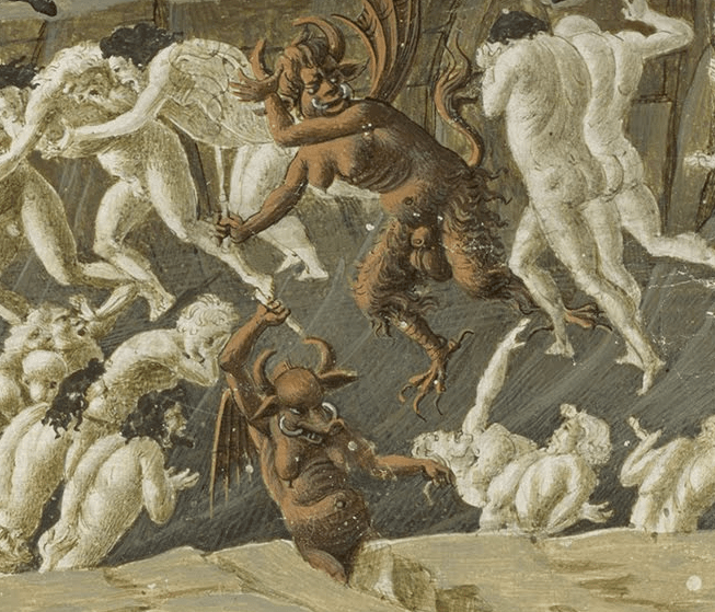 Botticelli Drawings for Dantes Devine Comedy c1490