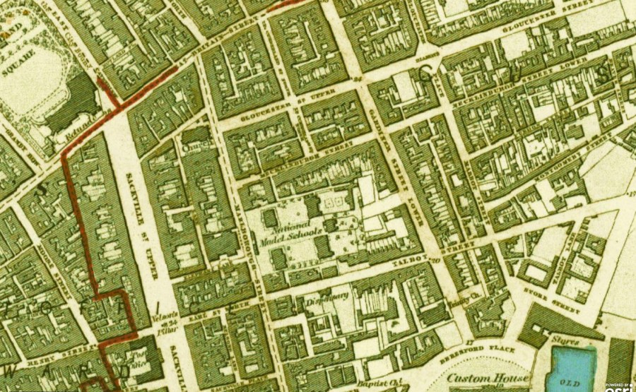 North Inner City OS 1843 1st Edition 6 inch