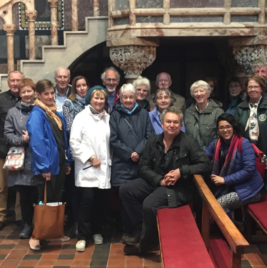 Arran Henderson with Guests on aDublin Decoded Tour, at the University Church June 2019