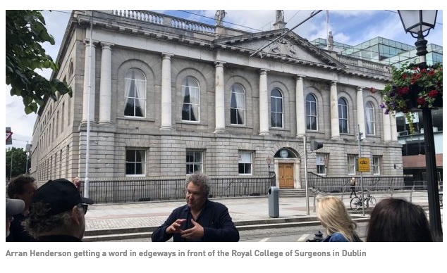 Photo and Caption only from Irish Times piece Wed 24 Thurs 24 JUne 2020